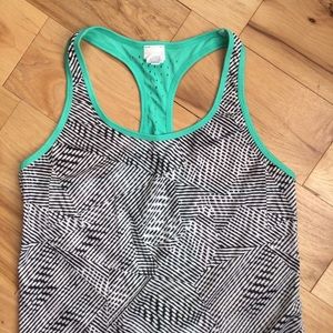 Geometric Print Racerback Workout Tank